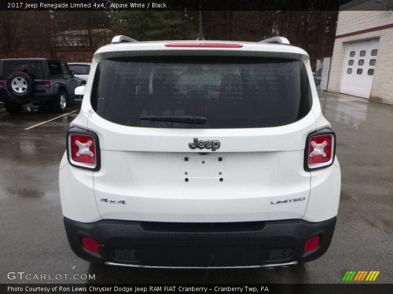 Alpine White / Black 2017 Jeep Renegade Limited 4x4