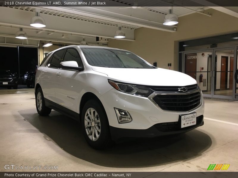 Summit White / Jet Black 2018 Chevrolet Equinox LT AWD