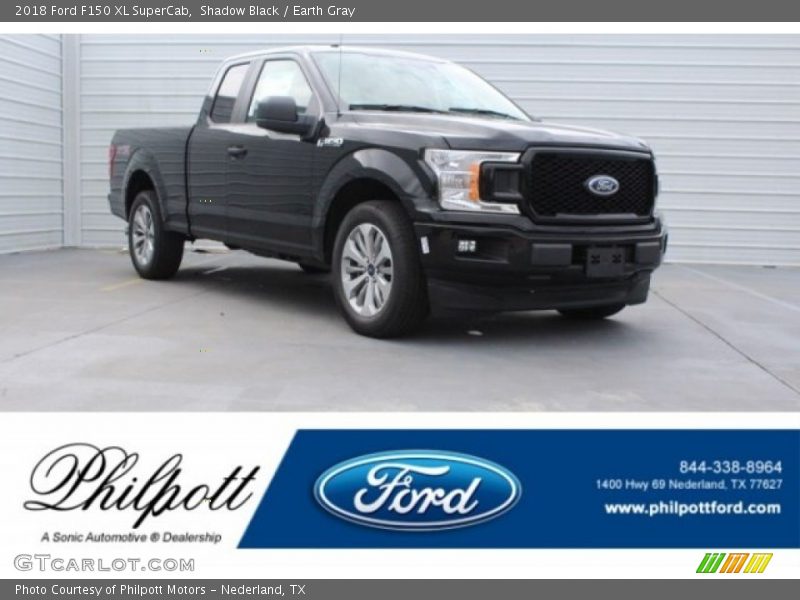 Shadow Black / Earth Gray 2018 Ford F150 XL SuperCab