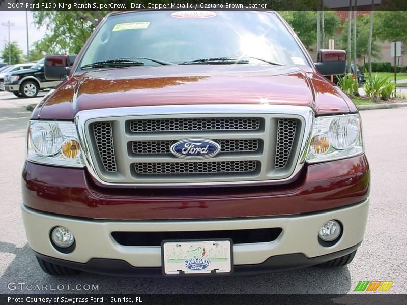 Dark Copper Metallic / Castano Brown Leather 2007 Ford F150 King Ranch SuperCrew