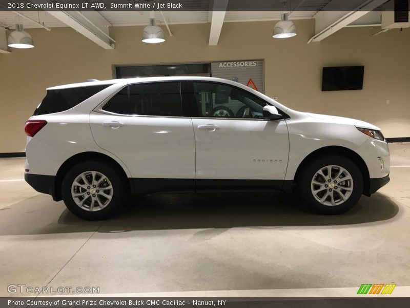 Summit White / Jet Black 2018 Chevrolet Equinox LT AWD