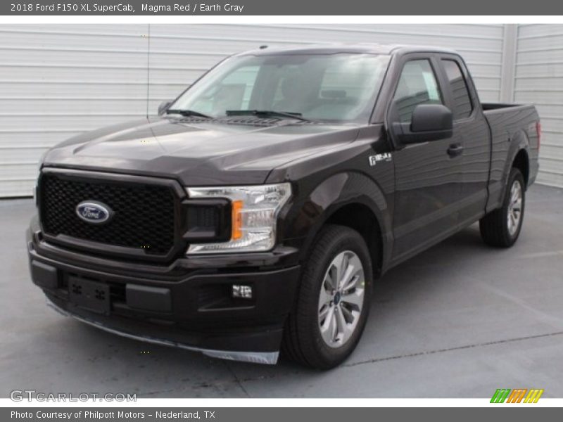 Magma Red / Earth Gray 2018 Ford F150 XL SuperCab