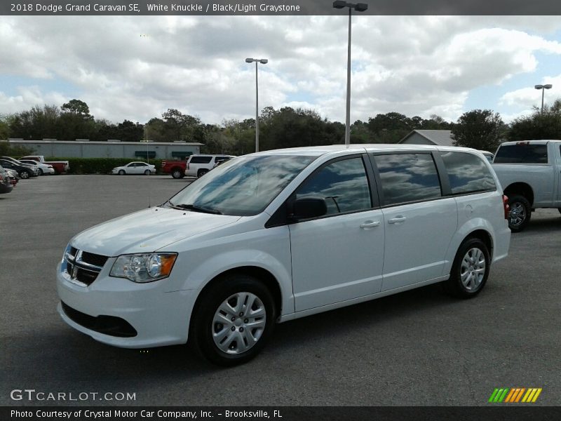 White Knuckle / Black/Light Graystone 2018 Dodge Grand Caravan SE