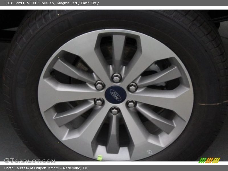 Magma Red / Earth Gray 2018 Ford F150 XL SuperCab