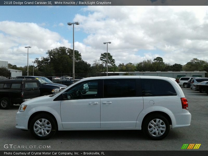 White Knuckle / Black/Light Graystone 2018 Dodge Grand Caravan SE