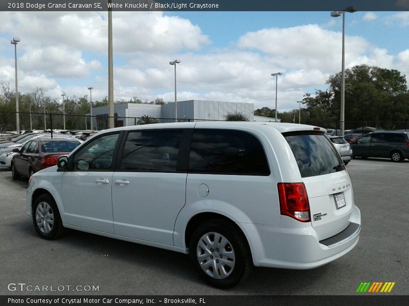 White Knuckle / Black/Light Graystone 2018 Dodge Grand Caravan SE