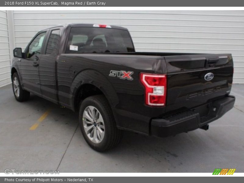 Magma Red / Earth Gray 2018 Ford F150 XL SuperCab