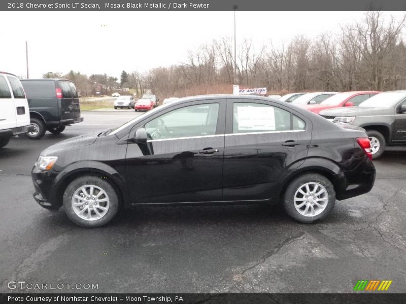 Mosaic Black Metallic / Dark Pewter 2018 Chevrolet Sonic LT Sedan