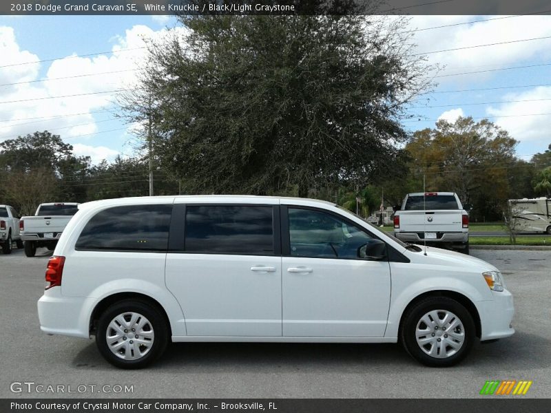 White Knuckle / Black/Light Graystone 2018 Dodge Grand Caravan SE