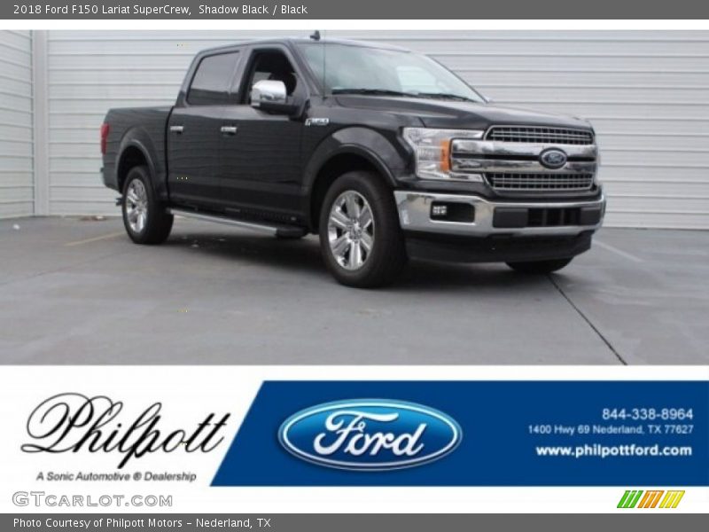 Shadow Black / Black 2018 Ford F150 Lariat SuperCrew