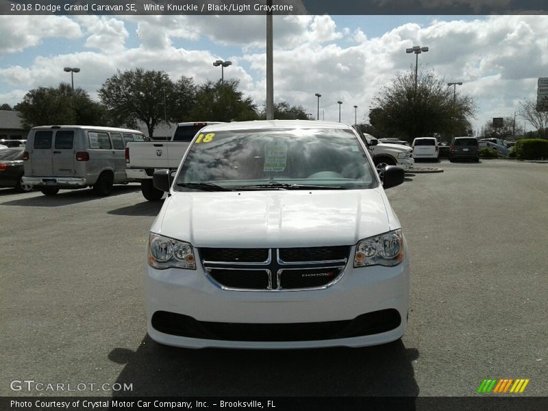 White Knuckle / Black/Light Graystone 2018 Dodge Grand Caravan SE