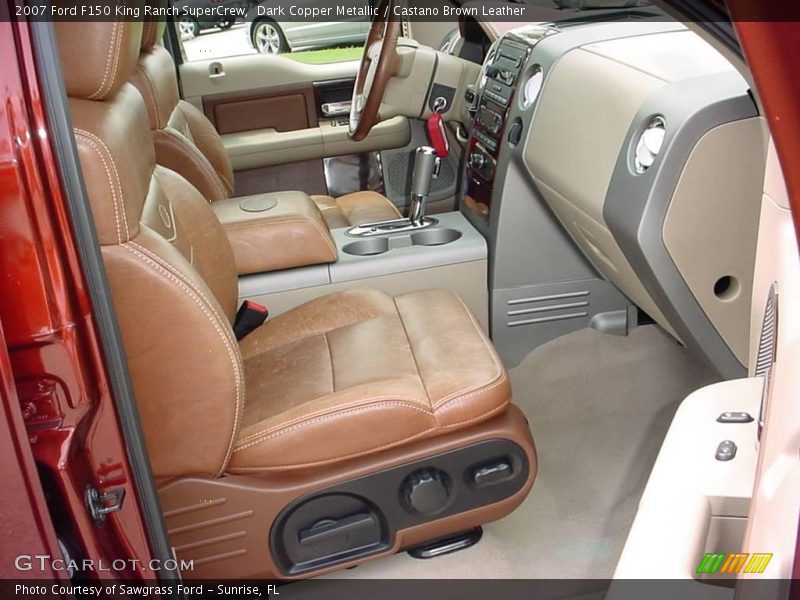 Dark Copper Metallic / Castano Brown Leather 2007 Ford F150 King Ranch SuperCrew