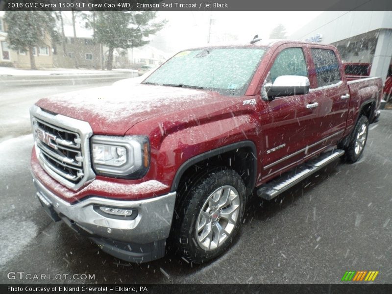 Crimson Red Tintcoat / Jet Black 2016 GMC Sierra 1500 SLT Crew Cab 4WD