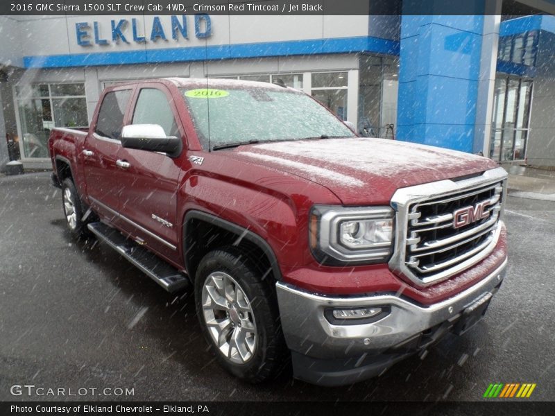 Crimson Red Tintcoat / Jet Black 2016 GMC Sierra 1500 SLT Crew Cab 4WD