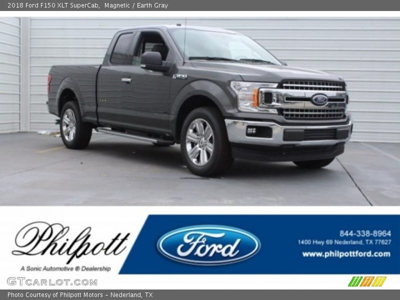 Magnetic / Earth Gray 2018 Ford F150 XLT SuperCab