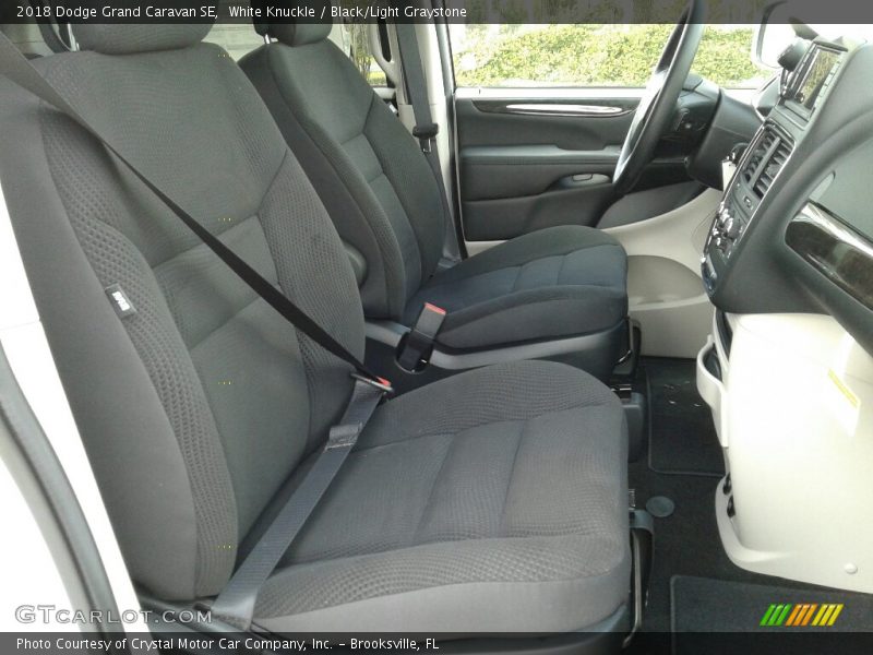 White Knuckle / Black/Light Graystone 2018 Dodge Grand Caravan SE