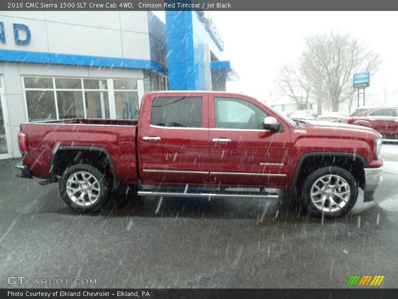 Crimson Red Tintcoat / Jet Black 2016 GMC Sierra 1500 SLT Crew Cab 4WD