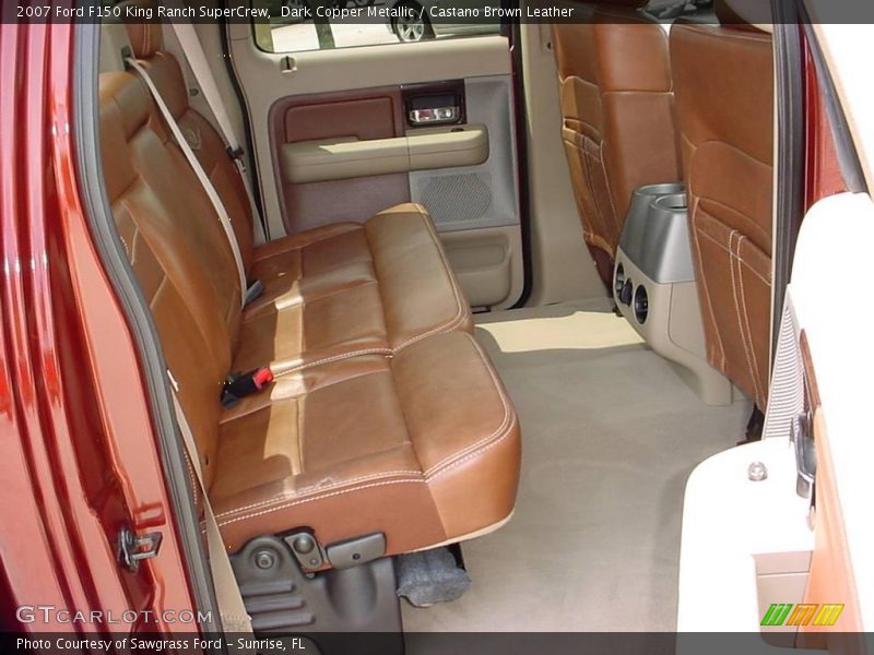 Dark Copper Metallic / Castano Brown Leather 2007 Ford F150 King Ranch SuperCrew