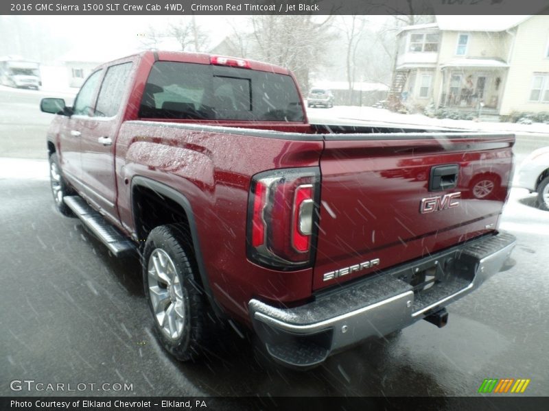 Crimson Red Tintcoat / Jet Black 2016 GMC Sierra 1500 SLT Crew Cab 4WD