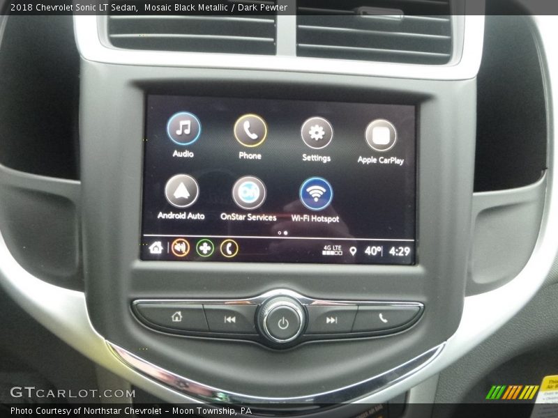 Mosaic Black Metallic / Dark Pewter 2018 Chevrolet Sonic LT Sedan