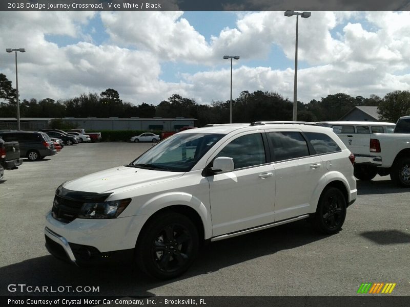 Vice White / Black 2018 Dodge Journey Crossroad