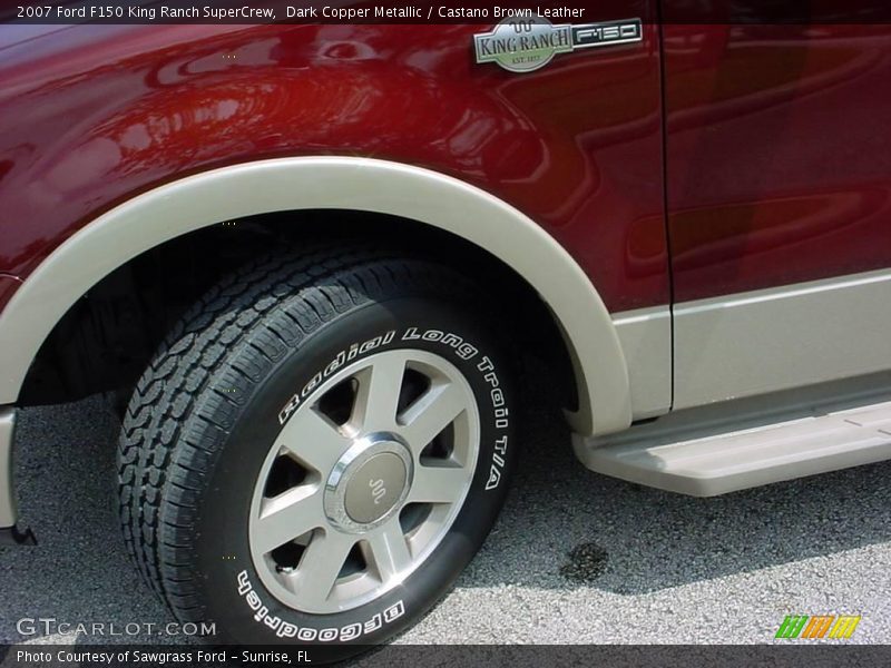 Dark Copper Metallic / Castano Brown Leather 2007 Ford F150 King Ranch SuperCrew