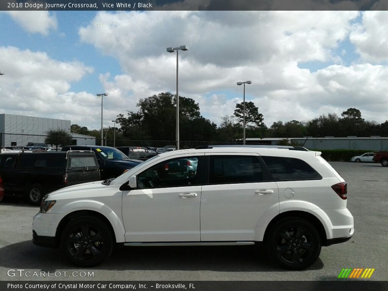 Vice White / Black 2018 Dodge Journey Crossroad