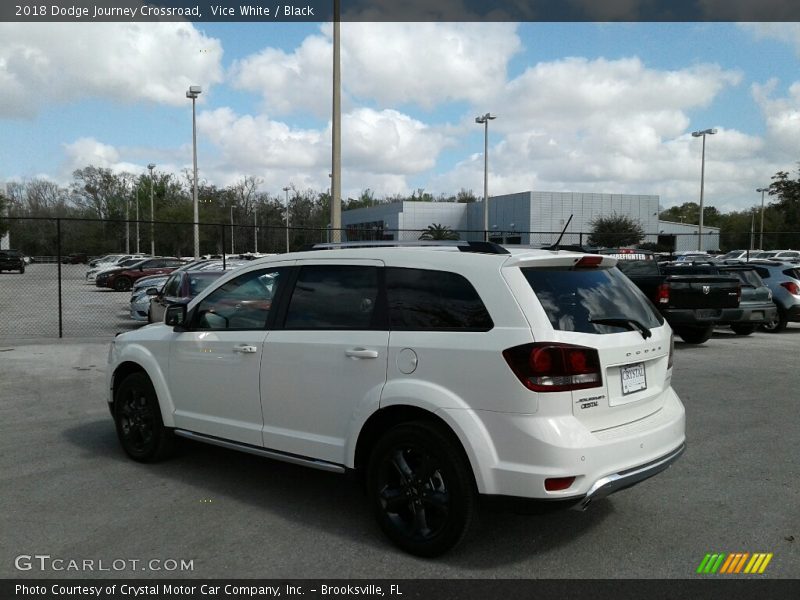 Vice White / Black 2018 Dodge Journey Crossroad