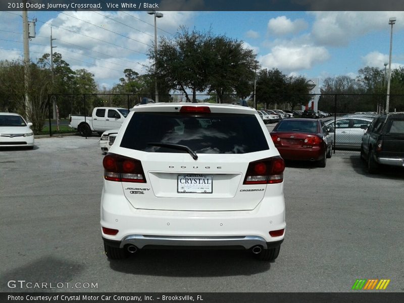 Vice White / Black 2018 Dodge Journey Crossroad