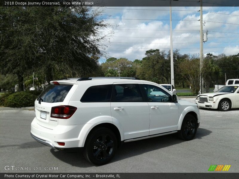 Vice White / Black 2018 Dodge Journey Crossroad