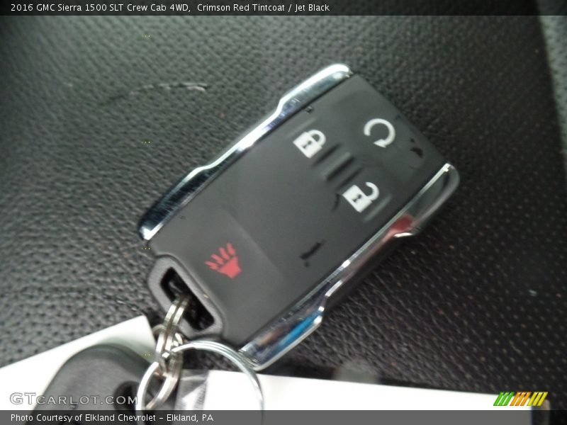 Crimson Red Tintcoat / Jet Black 2016 GMC Sierra 1500 SLT Crew Cab 4WD