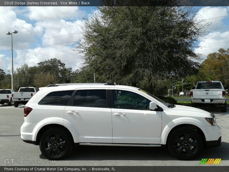 Vice White / Black 2018 Dodge Journey Crossroad