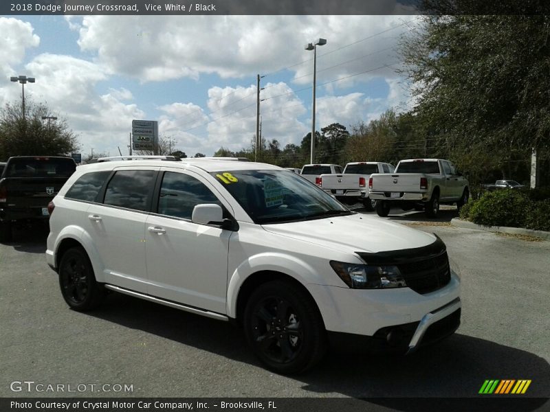 Vice White / Black 2018 Dodge Journey Crossroad