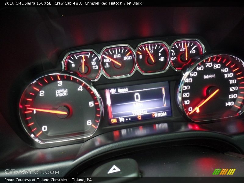 Crimson Red Tintcoat / Jet Black 2016 GMC Sierra 1500 SLT Crew Cab 4WD