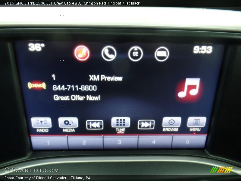 Crimson Red Tintcoat / Jet Black 2016 GMC Sierra 1500 SLT Crew Cab 4WD