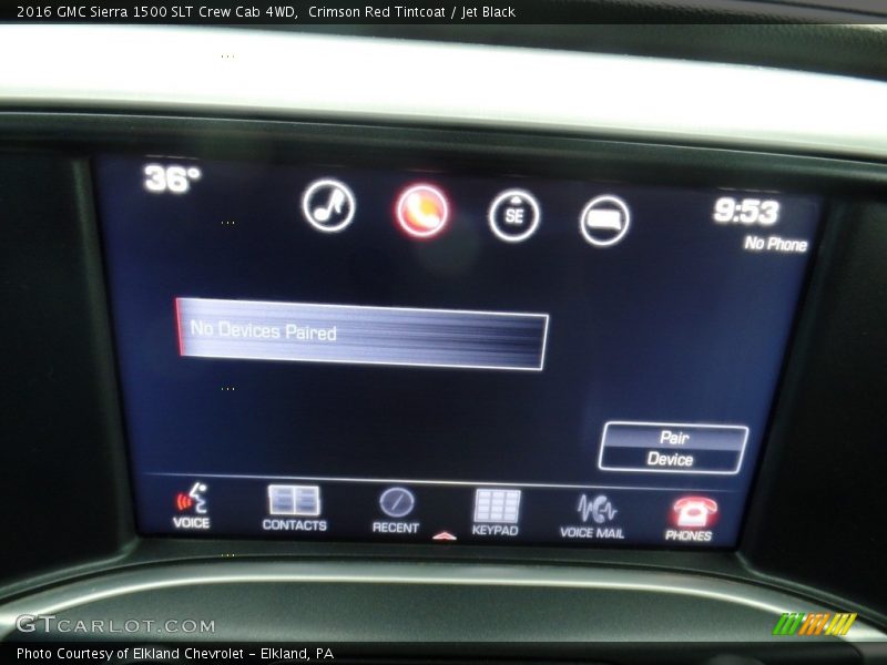 Crimson Red Tintcoat / Jet Black 2016 GMC Sierra 1500 SLT Crew Cab 4WD