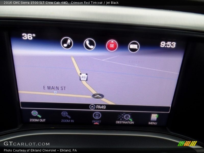 Crimson Red Tintcoat / Jet Black 2016 GMC Sierra 1500 SLT Crew Cab 4WD