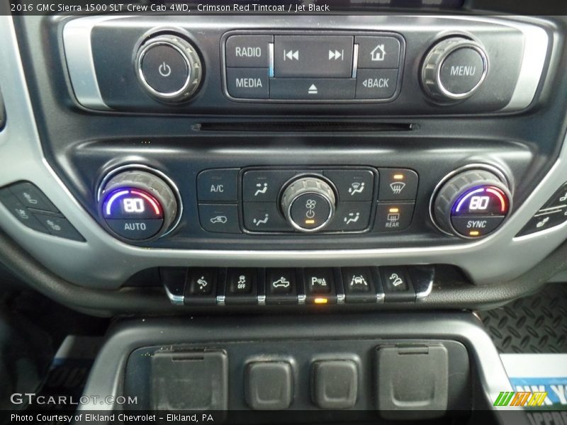 Crimson Red Tintcoat / Jet Black 2016 GMC Sierra 1500 SLT Crew Cab 4WD