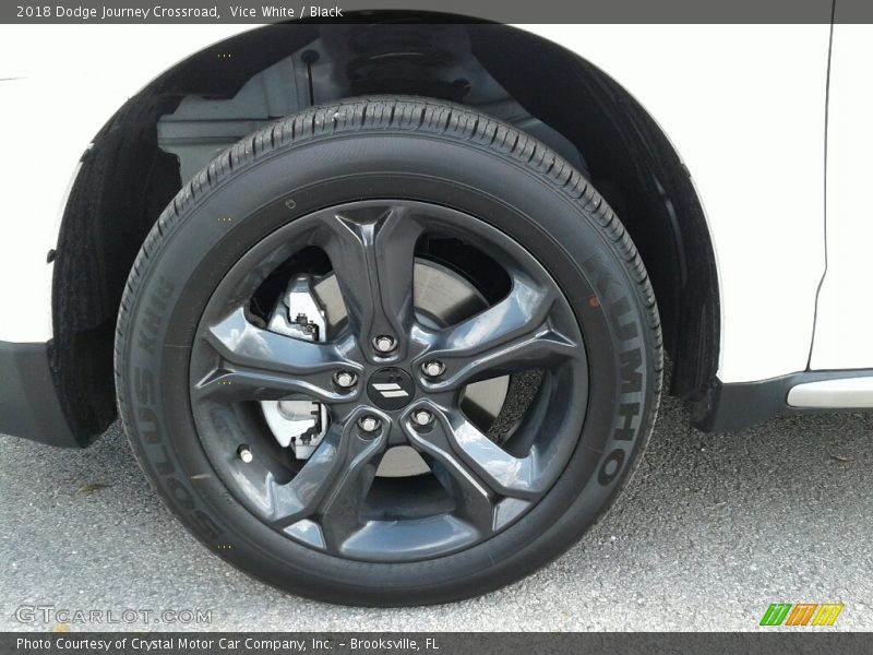 Vice White / Black 2018 Dodge Journey Crossroad