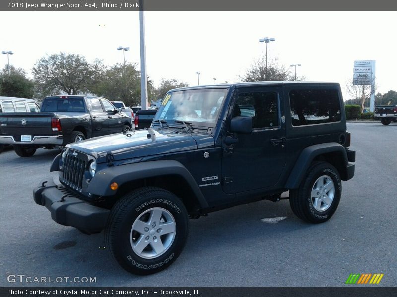 Rhino / Black 2018 Jeep Wrangler Sport 4x4