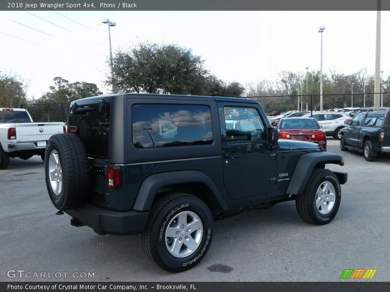 Rhino / Black 2018 Jeep Wrangler Sport 4x4