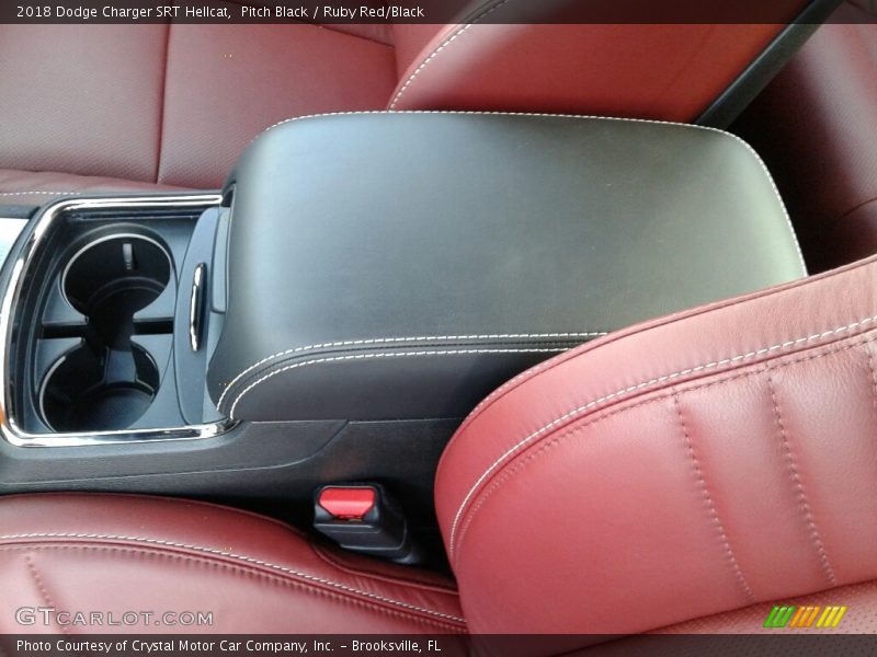 Pitch Black / Ruby Red/Black 2018 Dodge Charger SRT Hellcat