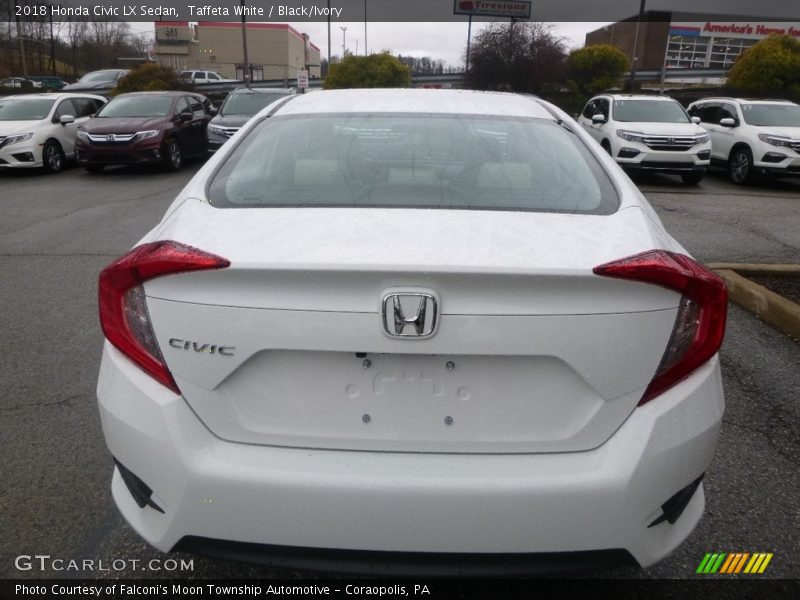 Taffeta White / Black/Ivory 2018 Honda Civic LX Sedan