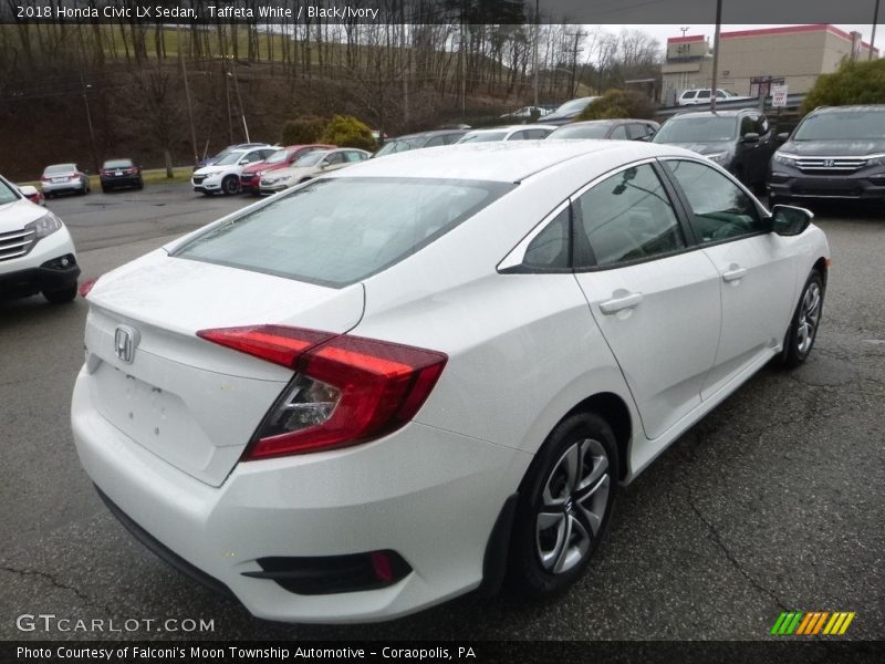 Taffeta White / Black/Ivory 2018 Honda Civic LX Sedan