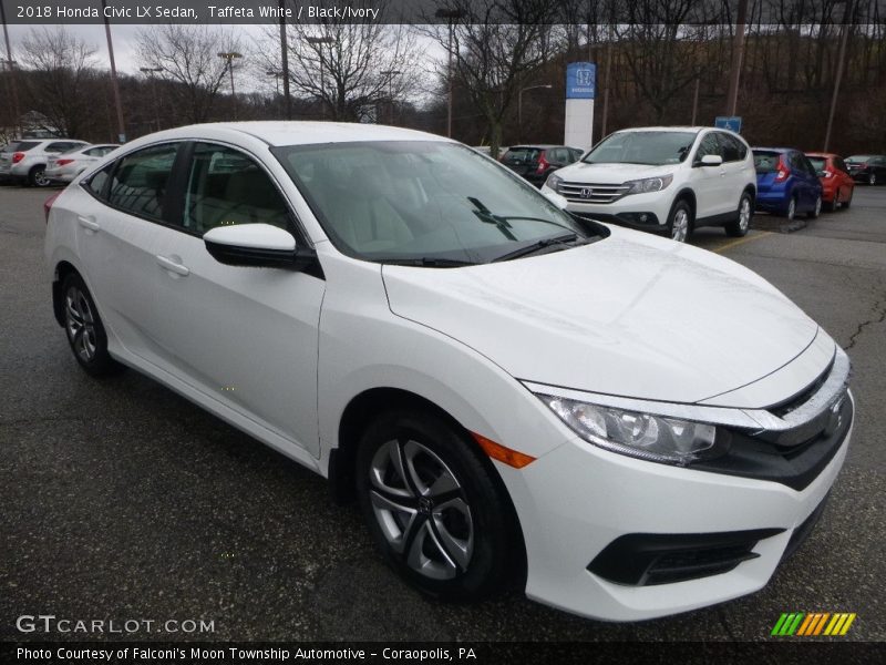 Taffeta White / Black/Ivory 2018 Honda Civic LX Sedan