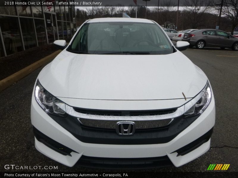 Taffeta White / Black/Ivory 2018 Honda Civic LX Sedan
