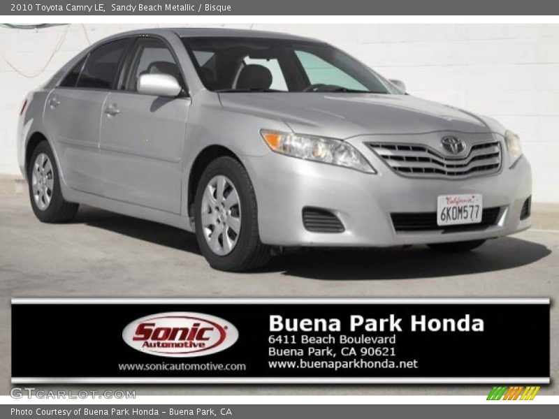 Sandy Beach Metallic / Bisque 2010 Toyota Camry LE