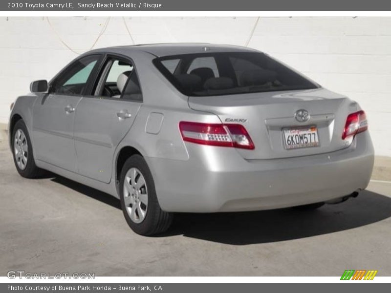 Sandy Beach Metallic / Bisque 2010 Toyota Camry LE