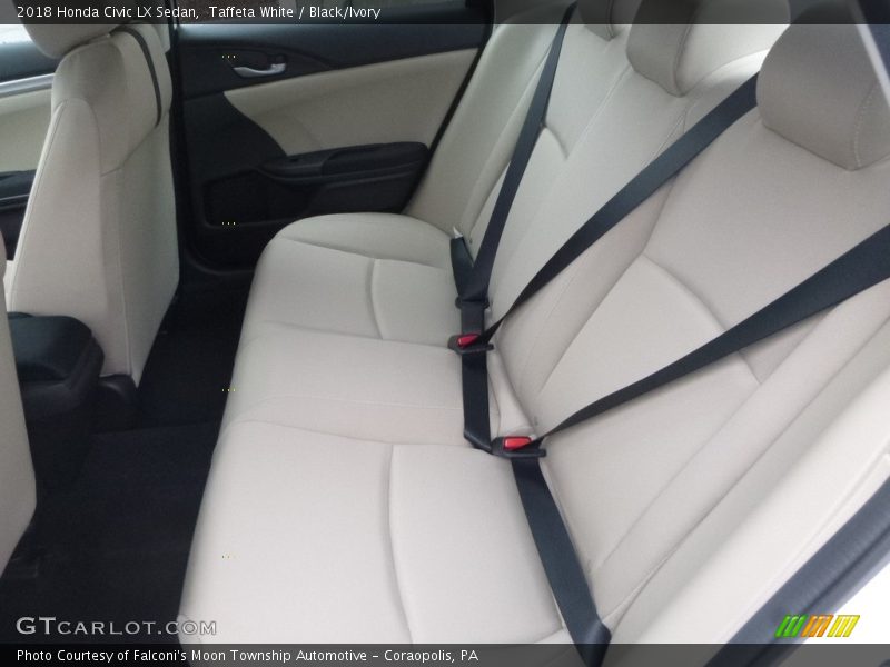 Taffeta White / Black/Ivory 2018 Honda Civic LX Sedan
