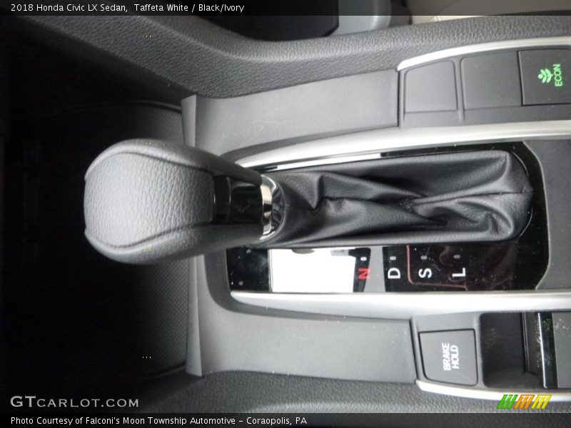 Taffeta White / Black/Ivory 2018 Honda Civic LX Sedan
